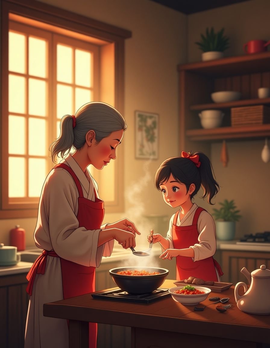 韩漫剧场 外婆的私房菜 - 治愈日常